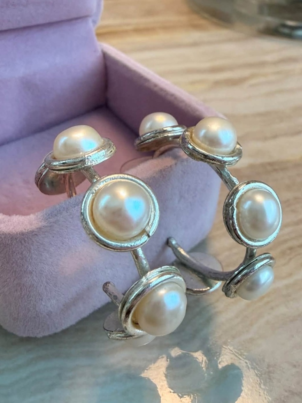 Girl With A Pearl | Fresh Water Pearl Hoops
